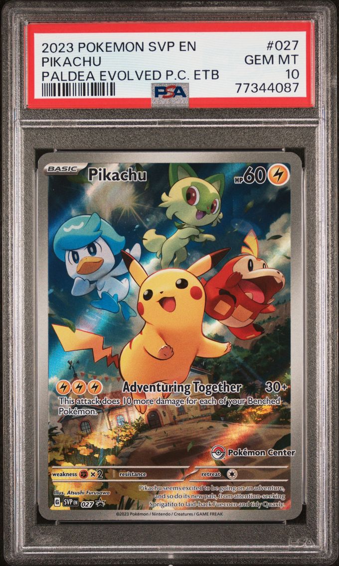2023 #027 Pikachu PSA 10 Svp EN-