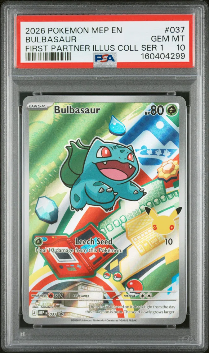 2026 #037 Bulbasaur PSA 10 Mep EN-Me Black Star Promo