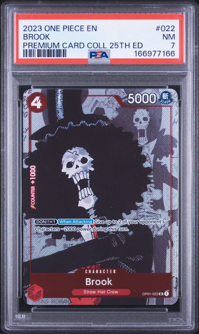 2023 #022 Brook PSA 7 One Piece Premium Card Collection 25th Edition