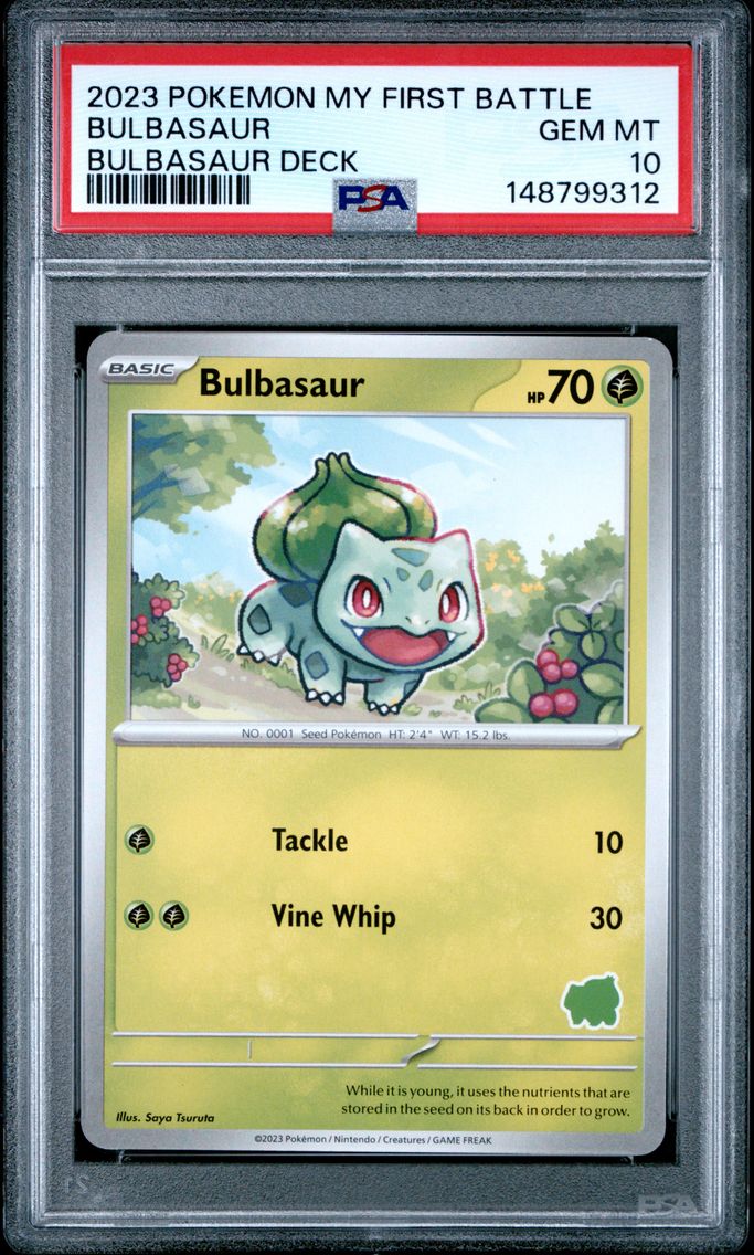 2023 #NA Bulbasaur PSA 10 My Fir