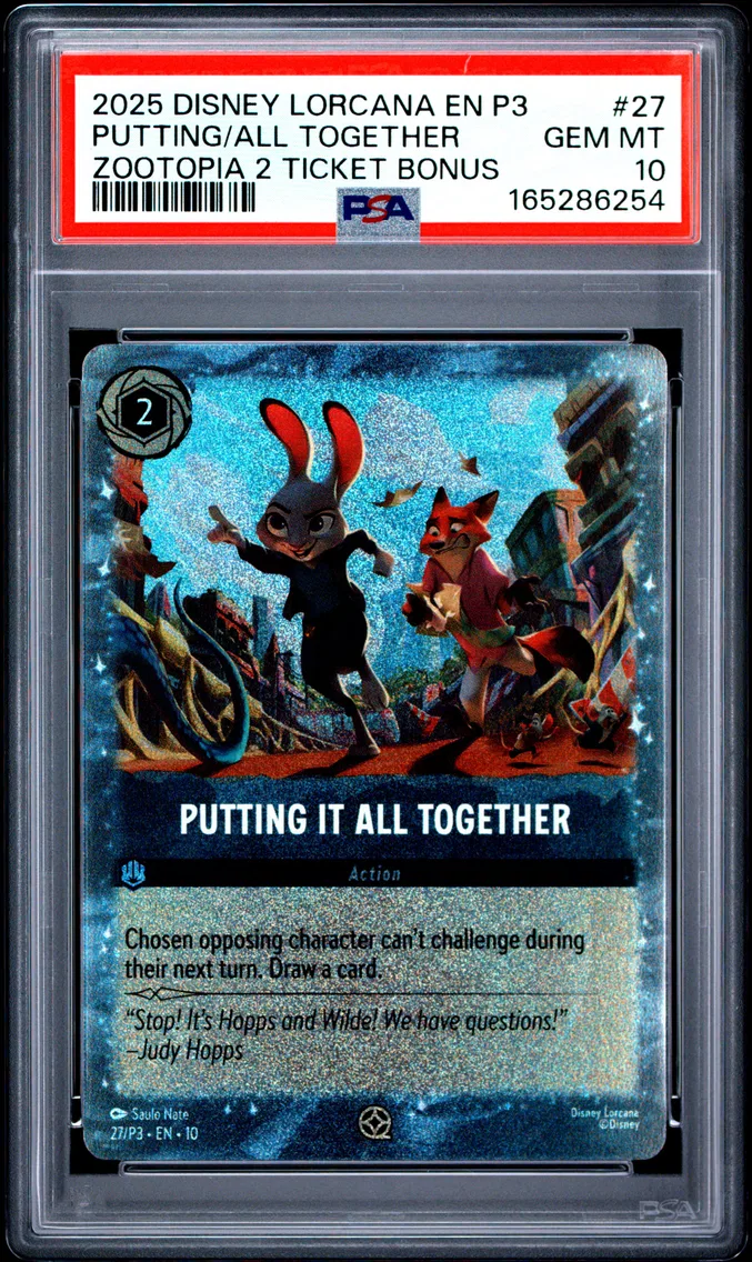 2025 #27 Putting It All Together PSA 10 Disney Lorcana EN P3-Promo