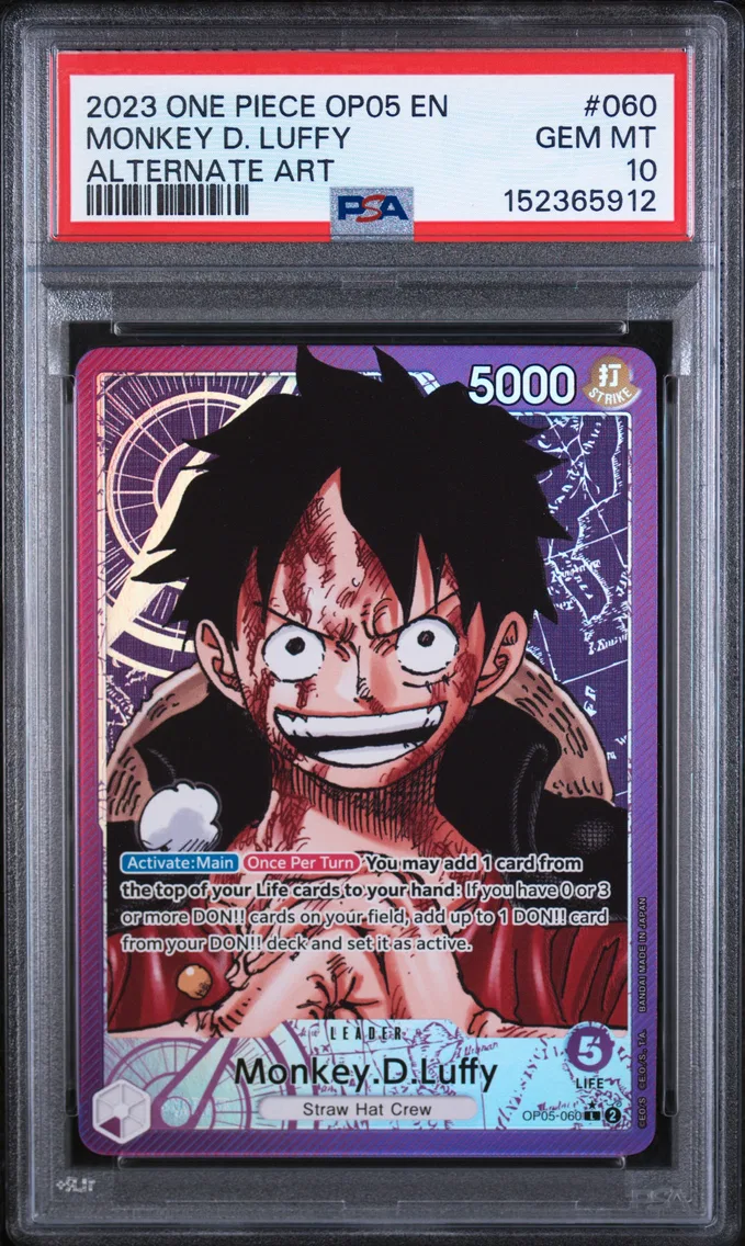 2023 #060 Monkey D. Luffy PSA 10 One Piece OP05-Awakening of the New Era