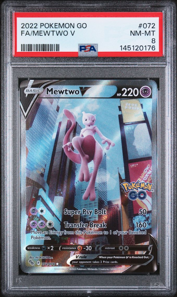 2022 #072 Full Art/Mewtwo V PSA 