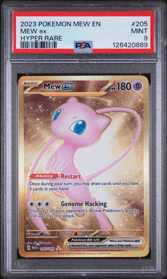 2023 #205 Mew EX PSA 9 Mew EN-151 Pokemon