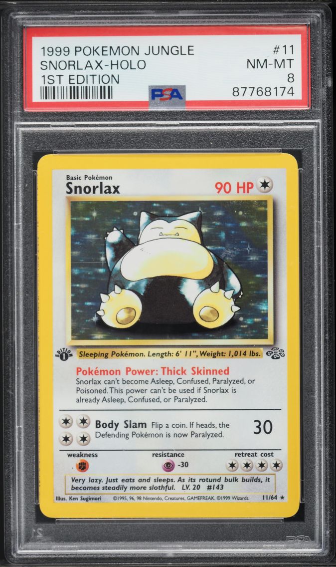 1999 #11 Snorlax-Holo 1st Editio