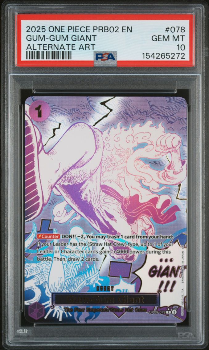 2025 #078 Gum-Gum Giant PSA 10 O