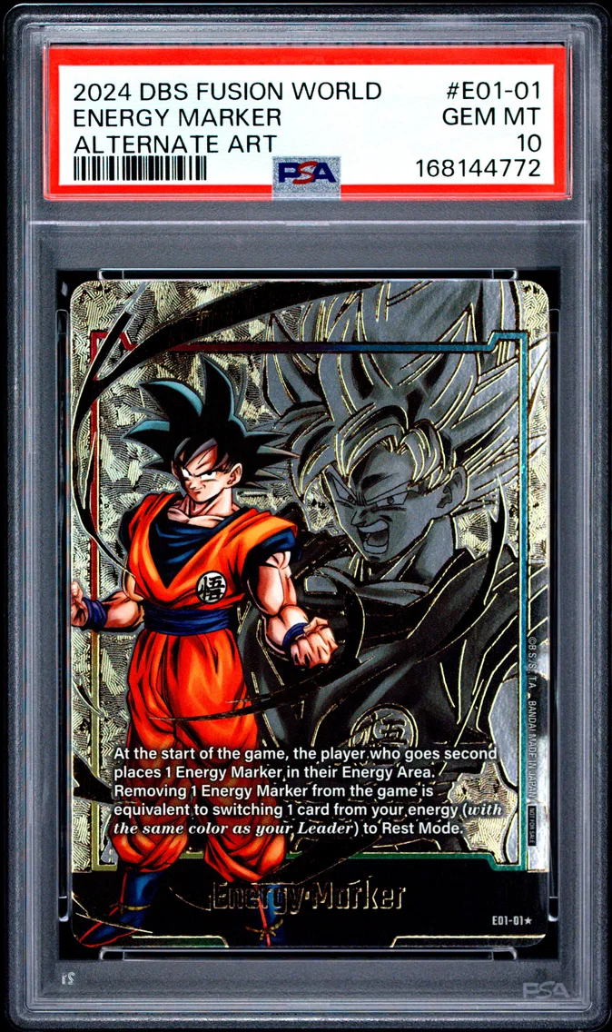 2024 #E01-01 Energy Marker PSA 10 Dragon Ball Super Card Game Fusion World Energy Marker Pack 01