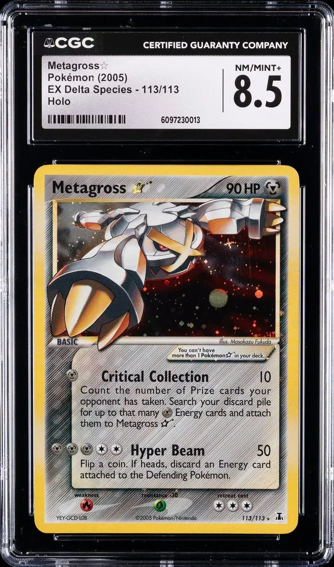 2005 #113 Metagross-Holo CGC 8.5 EX Delta Species Pokemon