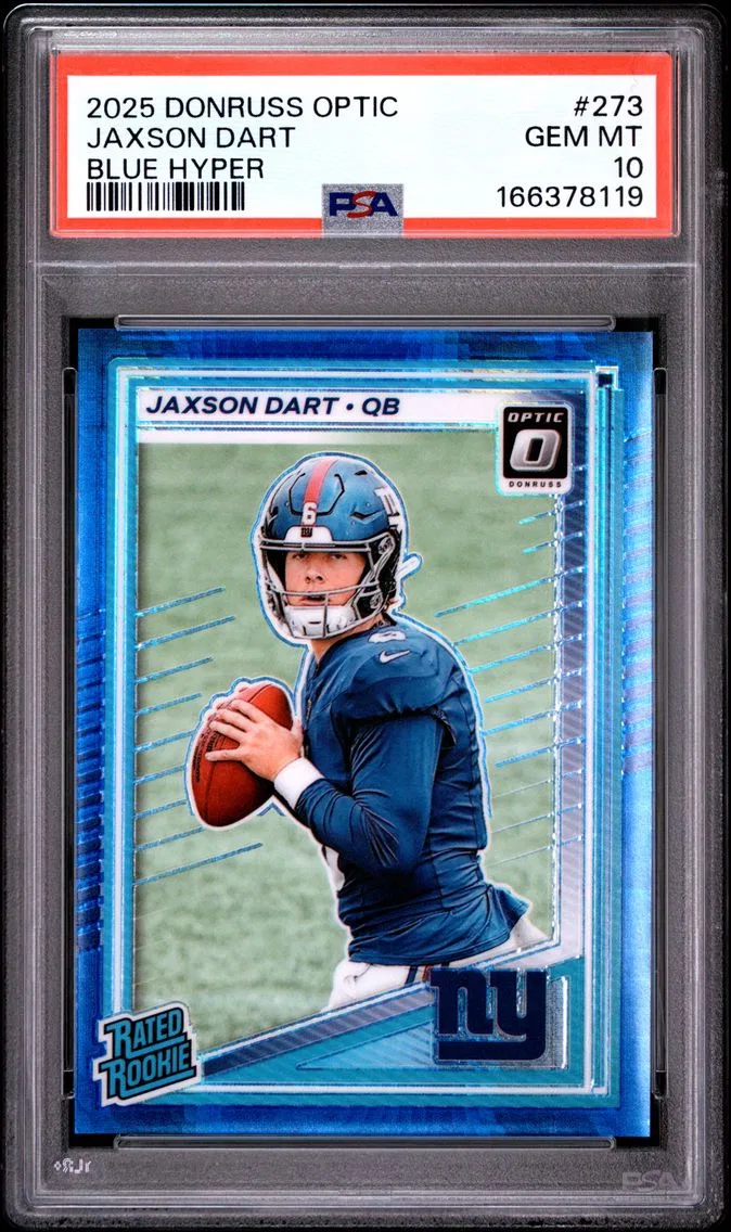 2025 #273 Jaxson Dart PSA 10 Panini Donruss Optic