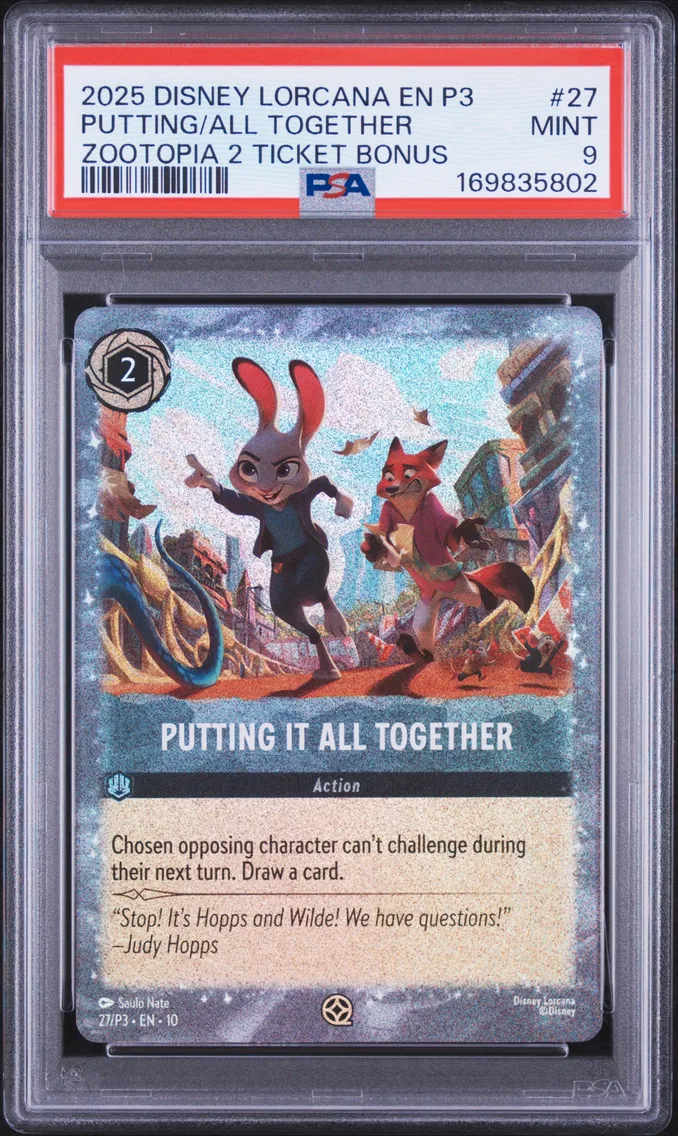 2025 #27 Putting It All Together PSA 9 Disney Lorcana EN P3-Promo