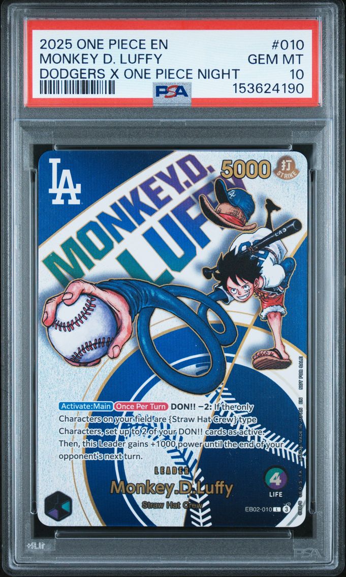 2025 #010 Monkey D. Luffy PSA 10