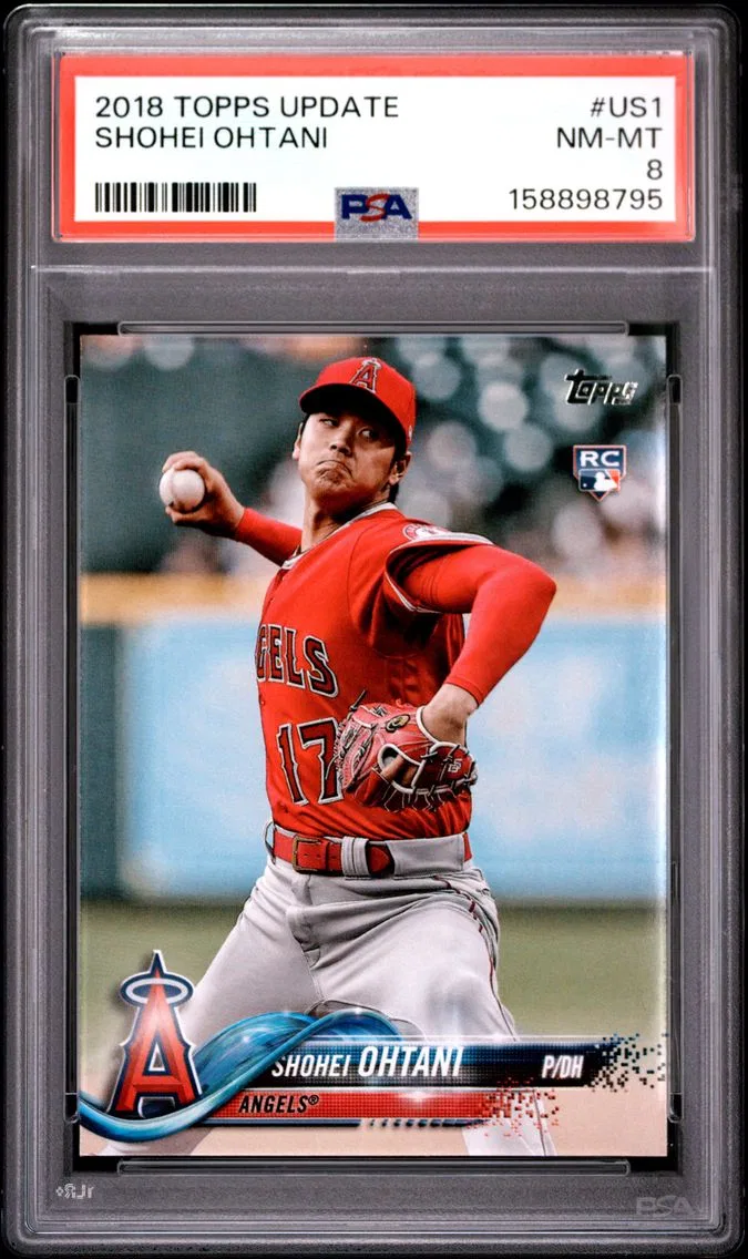 2018 #US1 Shohei Ohtani PSA 8 Topps Update