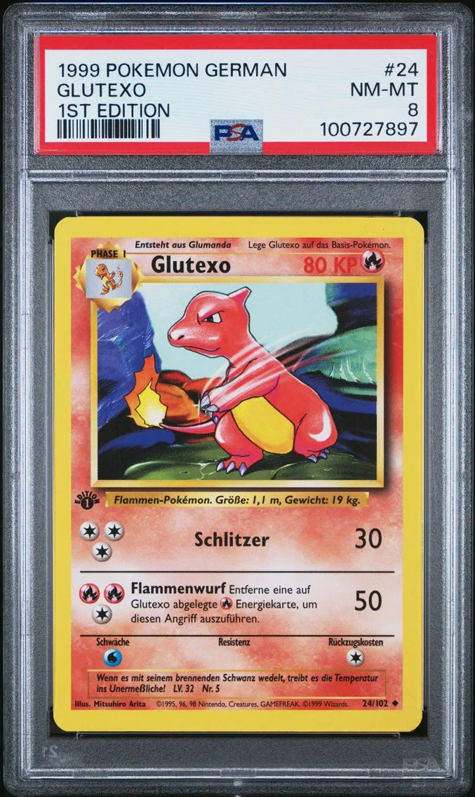 1999 #24 GLUTEXO PSA 8 POKEMON GERMAN | 1ST EDITION