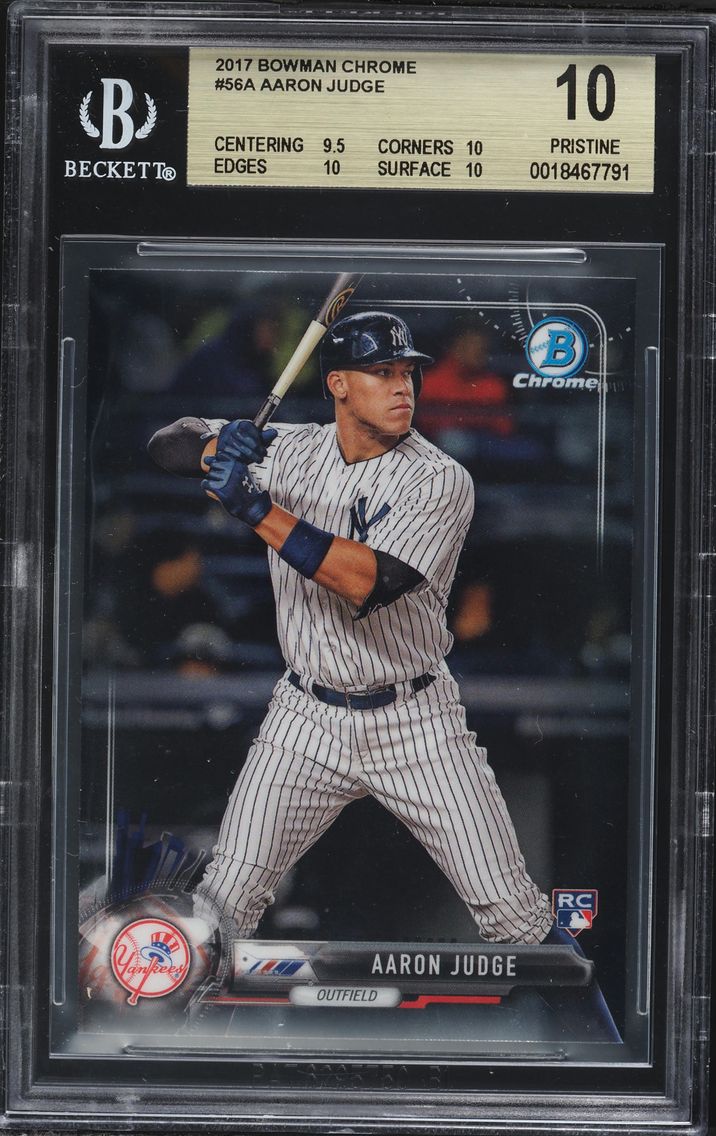 2017 #56 Aaron Judge BGS 10 Bowm