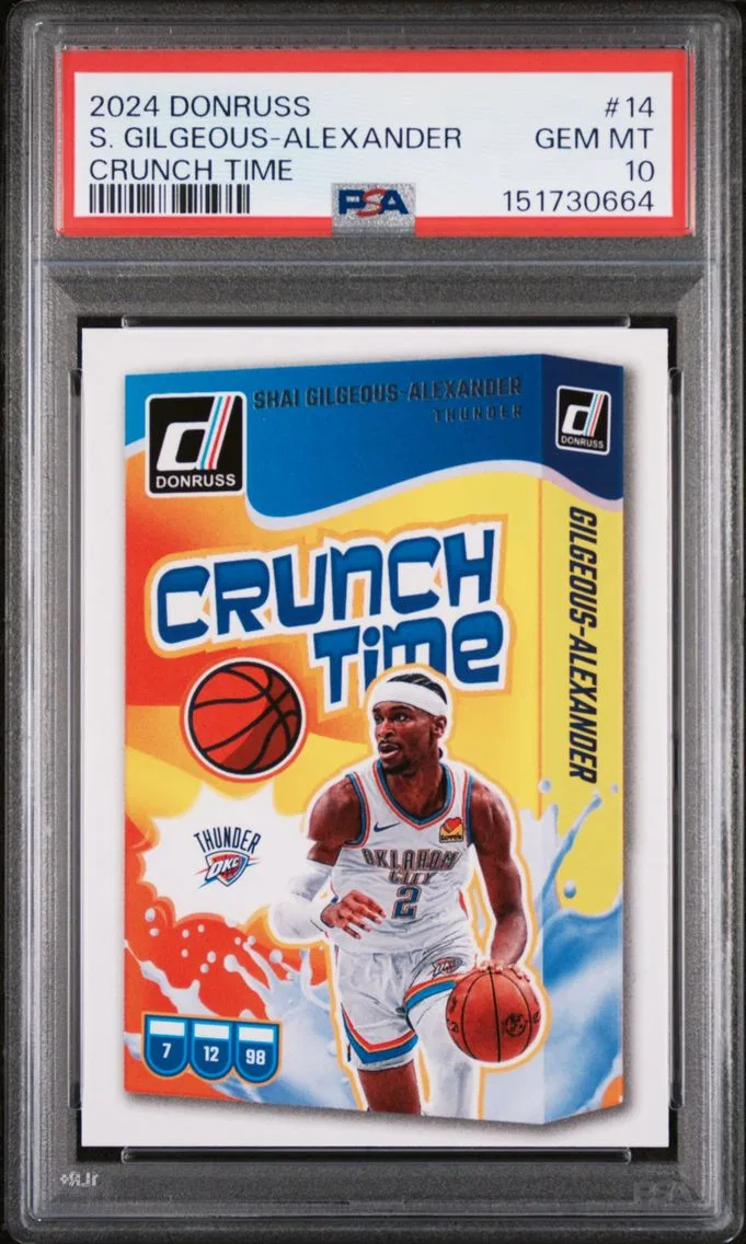 2024 #14 Shai Gilgeous-Alexander PSA 10 Panini Donruss Crunch Time