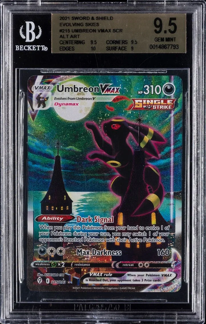 2021 #215 Umbreon VMAX BGS 9.5 Evolving Skies | Alternate Art
