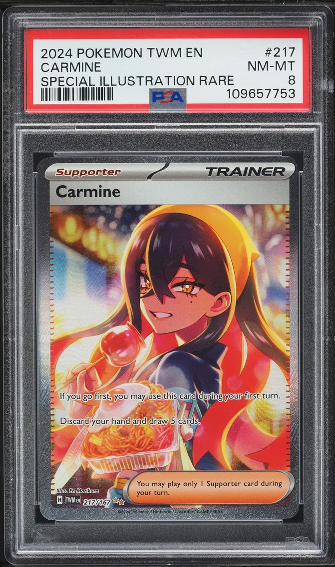 2024 #217 Carmine PSA 8 Twm EN-Twilight Masquerade Pokemon