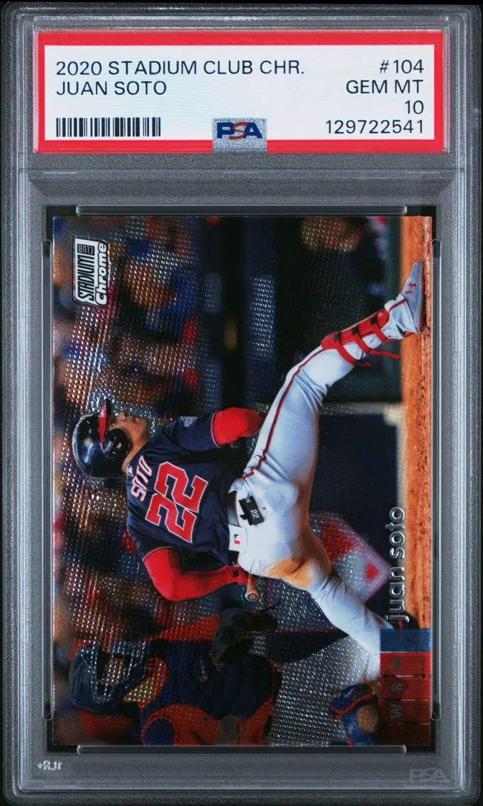 2020 #104 Juan Soto PSA 10 Stadium Club Chrome