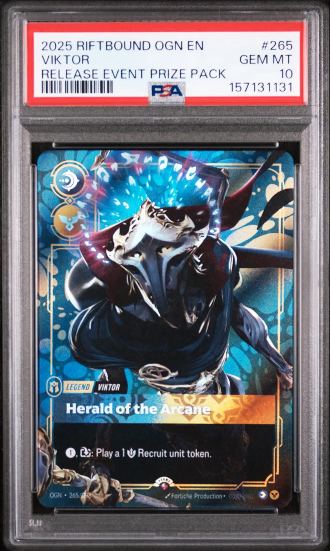 2025 #265 Viktor - Herald of the Arcane PSA 10 Riftbound: League of Legends Ogn-Origins