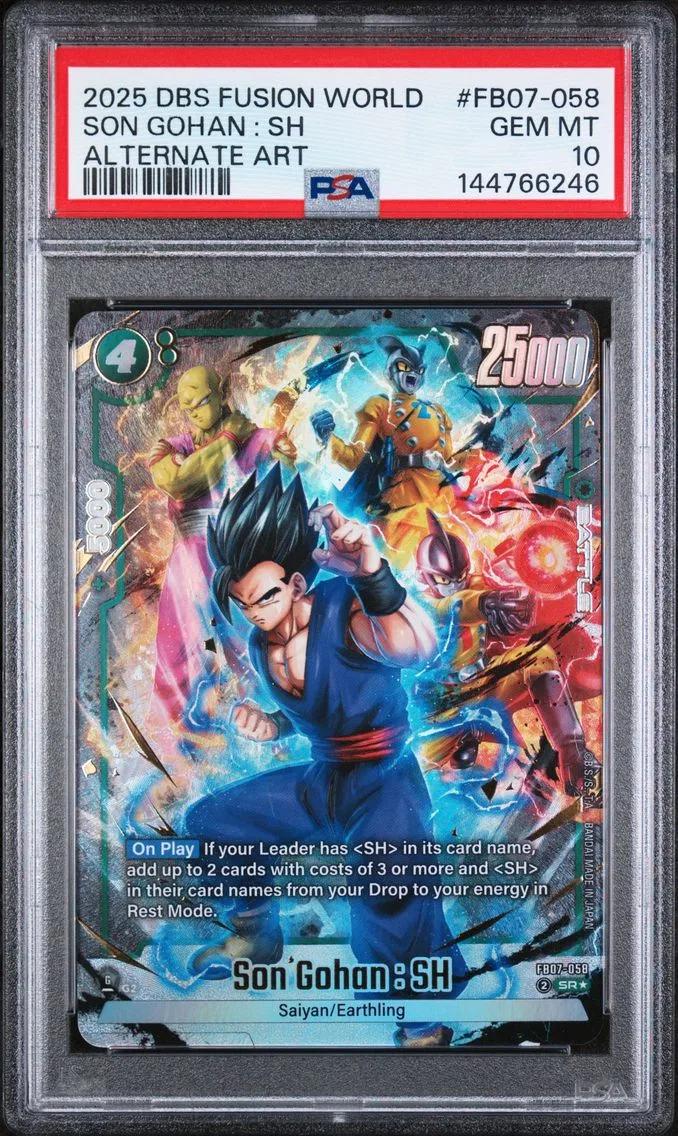 2025 #FB07-058 Son Gohan : SH PSA 10 Dragon Ball Super Card Game Fusion World Wish for Shenron