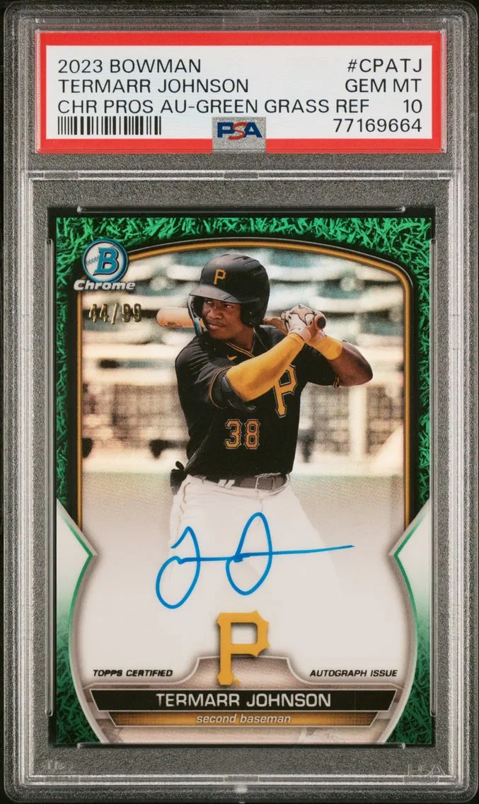 2023 #CPATJ Termarr Johnson PSA 10 Bowman Chrome Prospect Autographs