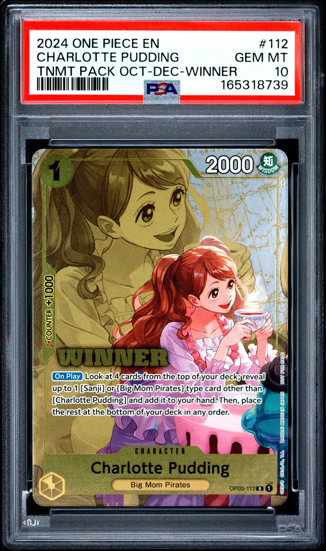 2024 #112 Charlotte Pudding PSA 10 One Piece Tournament Pack October-December