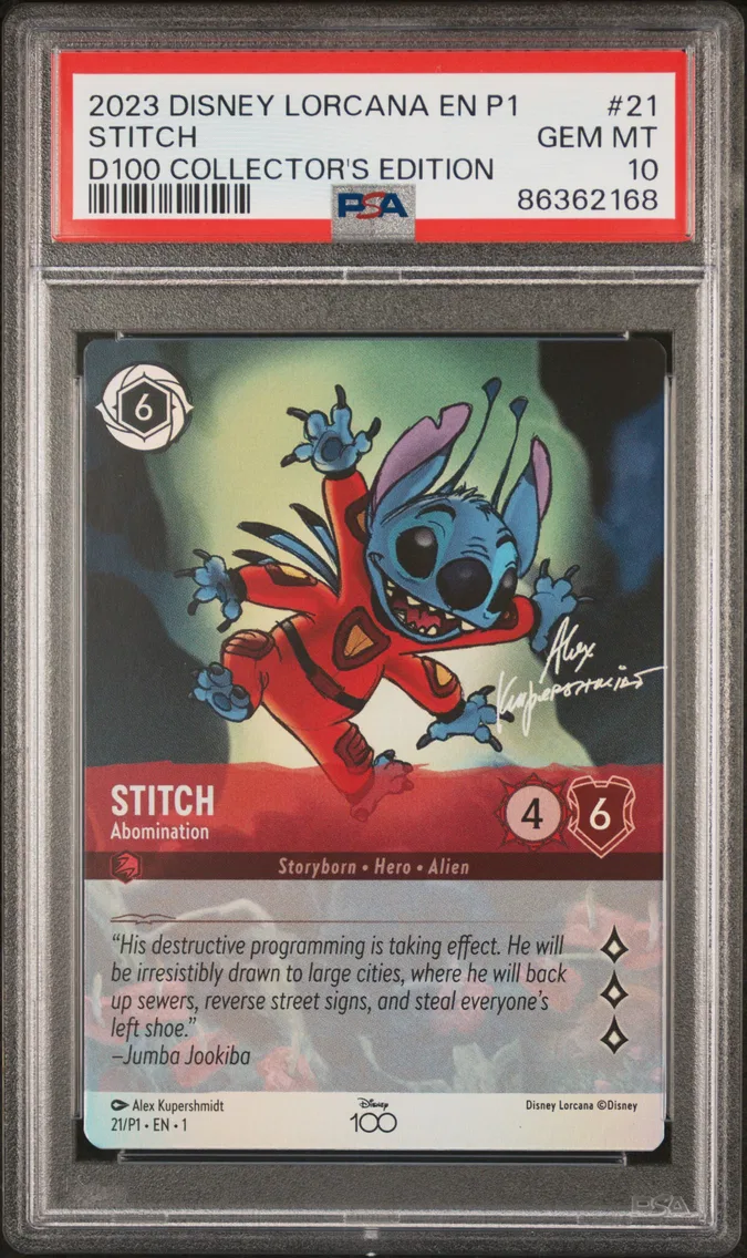 2023 #21 Stitch - Abomination PSA 10 Disney Lorcana EN P1-Promo