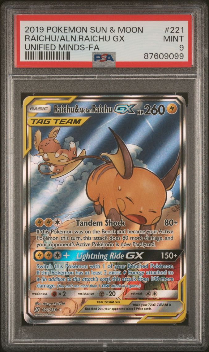 2019 #221 Full Art/Raichu & Alol