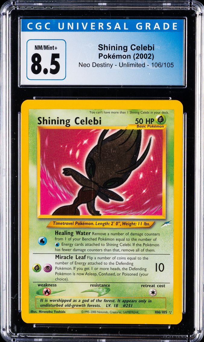 2002 #106 Shining Celebi CGC 8.5 Neo Destiny Pokemon