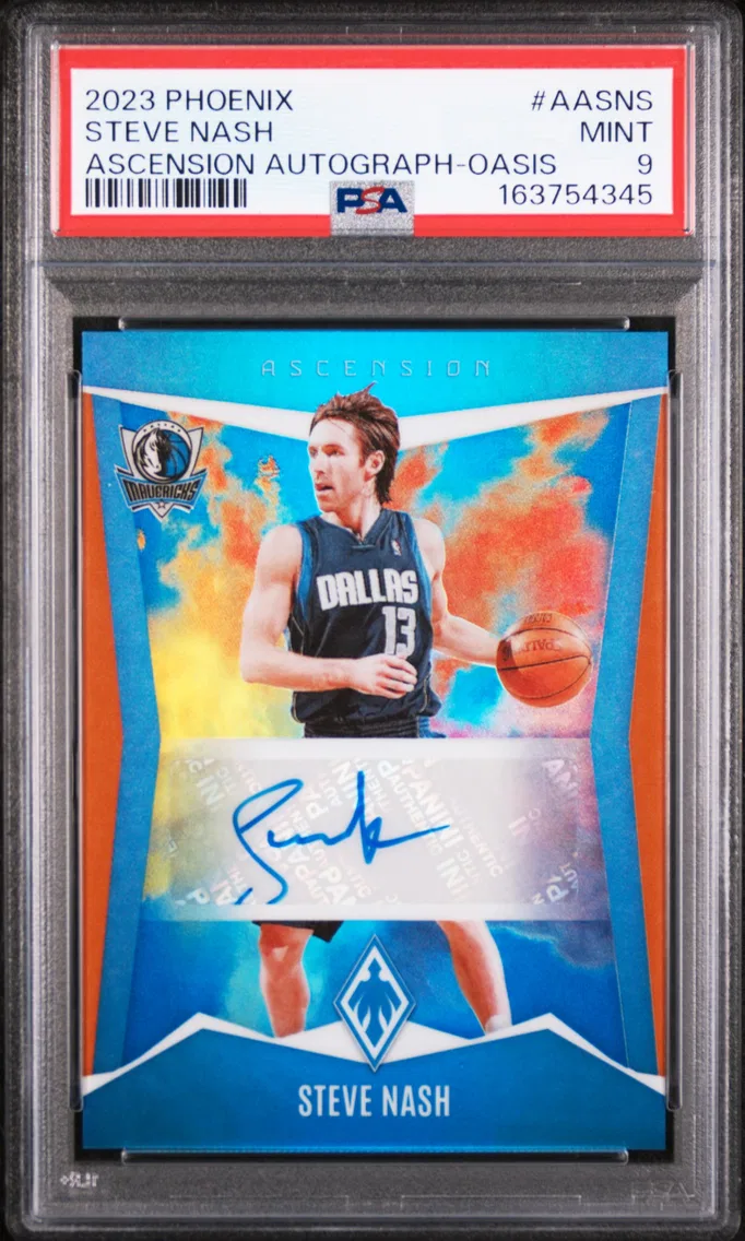 2023 #AASNS Steve Nash PSA 9 Panini Phoenix Ascension Autographs