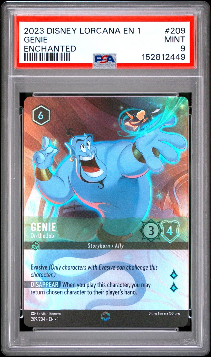 2023 #209 Genie - on the Job PSA 9 Disney Lorcana EN 1-the First Chapter