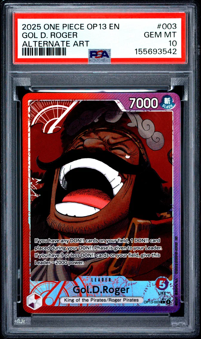 2025 #003 Gol D. Roger PSA 10 One Piece OP13-Carrying on His Will