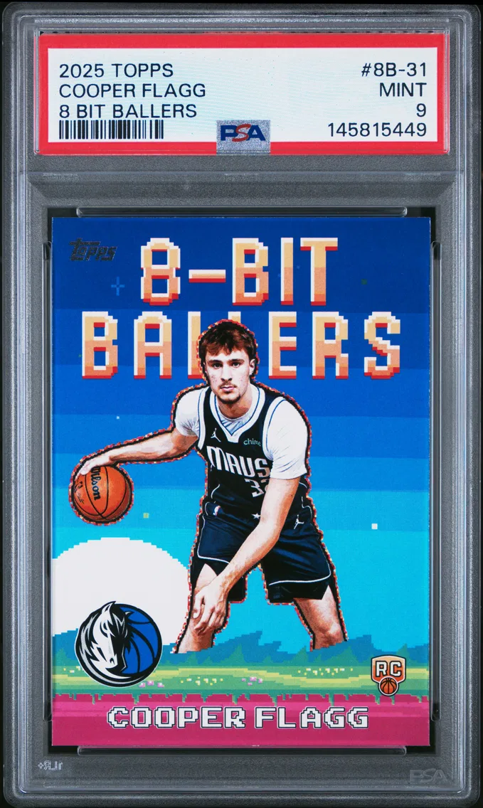 2025 #8B-31 Cooper Flagg PSA 9 Topps 8 Bit Ballers