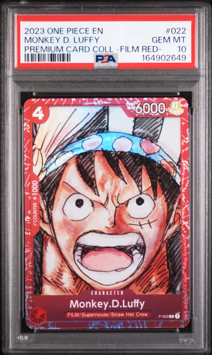2023 #022 Monkey D. Luffy PSA 10 One Piece Premium Card Collection -One Piece Film Red-