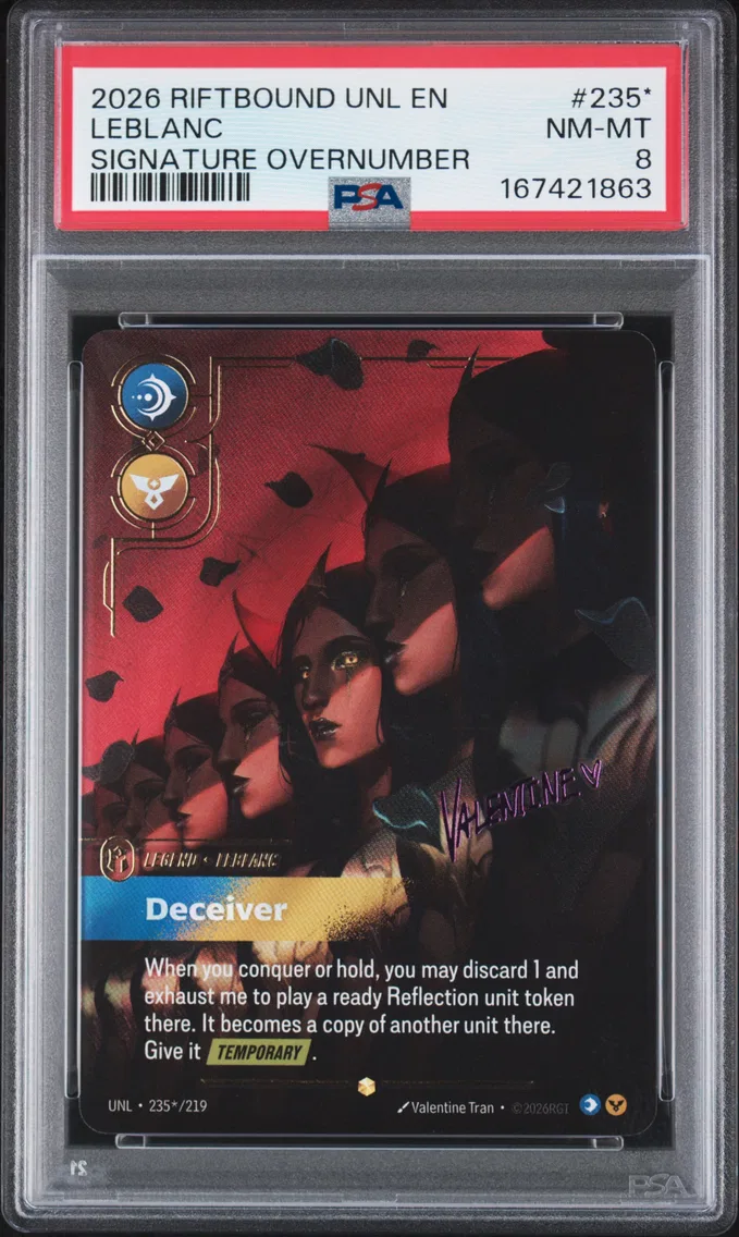 2026 #235* Leblanc - Deceiver PSA 8 Riftbound: League of Legends Unl-Unleashed