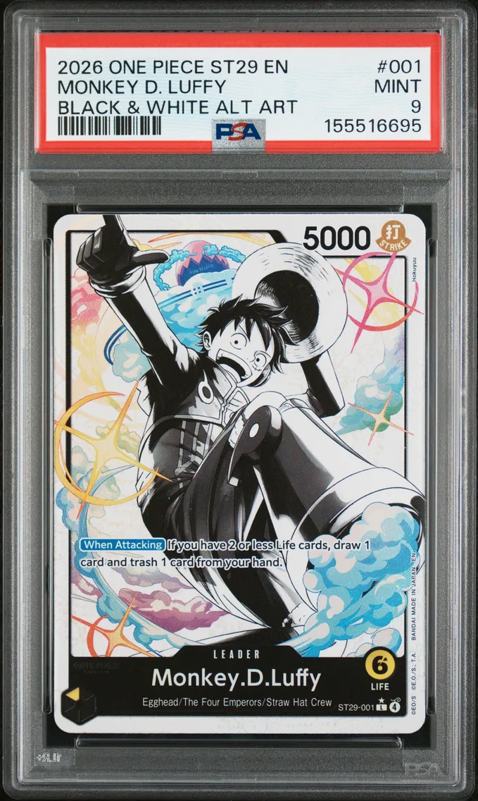 2026 #001 Monkey D. Luffy PSA 9 One Piece Starter Deck ST29-Egghead