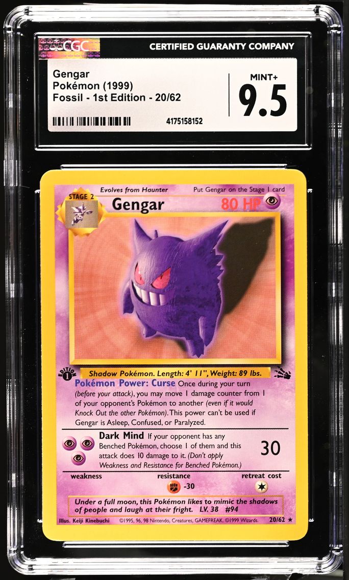 1999 #20 Gengar CGC 9.5 Fossil - 1st Edition - English