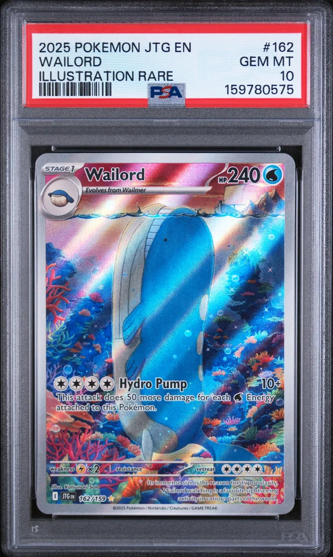 2025 #162 Wailord PSA 10 Jtg EN-Journey Together