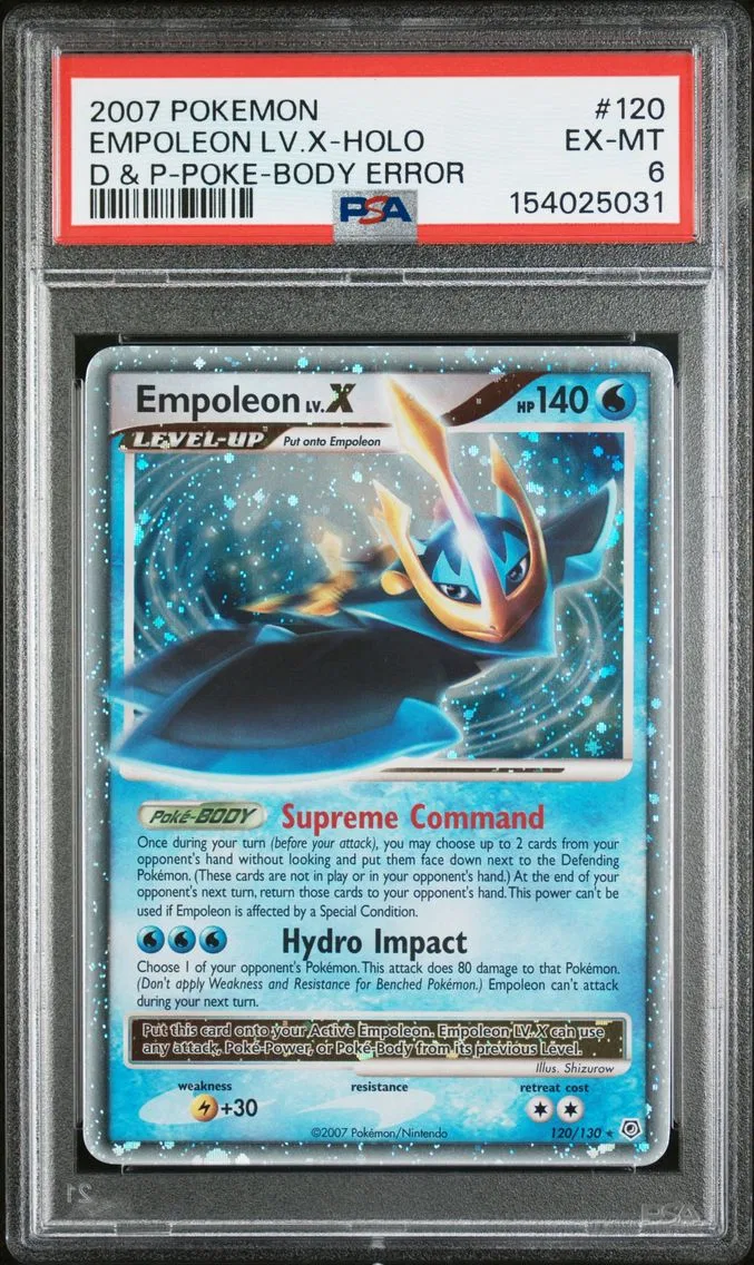 2007 #120 Empoleon LV.X-Holo PSA 6 Diamond & Pearl