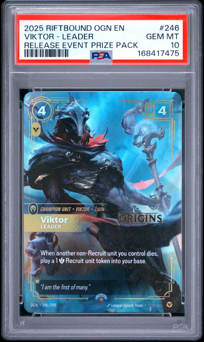 2025 #246 Viktor - Leader PSA 10 Riftbound: League of Legends Ogn-Origins