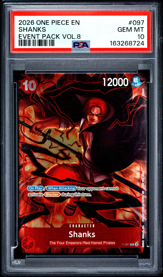 2026 #097 Shanks PSA 10 One Piece Event Pack Vol.8