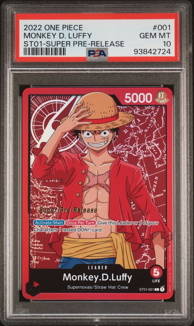 2022 #001 Monkey D. Luffy PSA 10