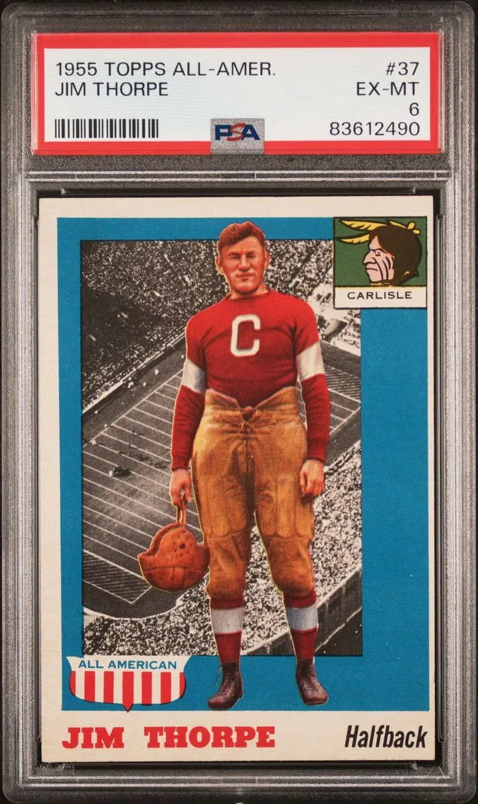 1955 #37 Jim Thorpe PSA 6 Topps All-Amer.