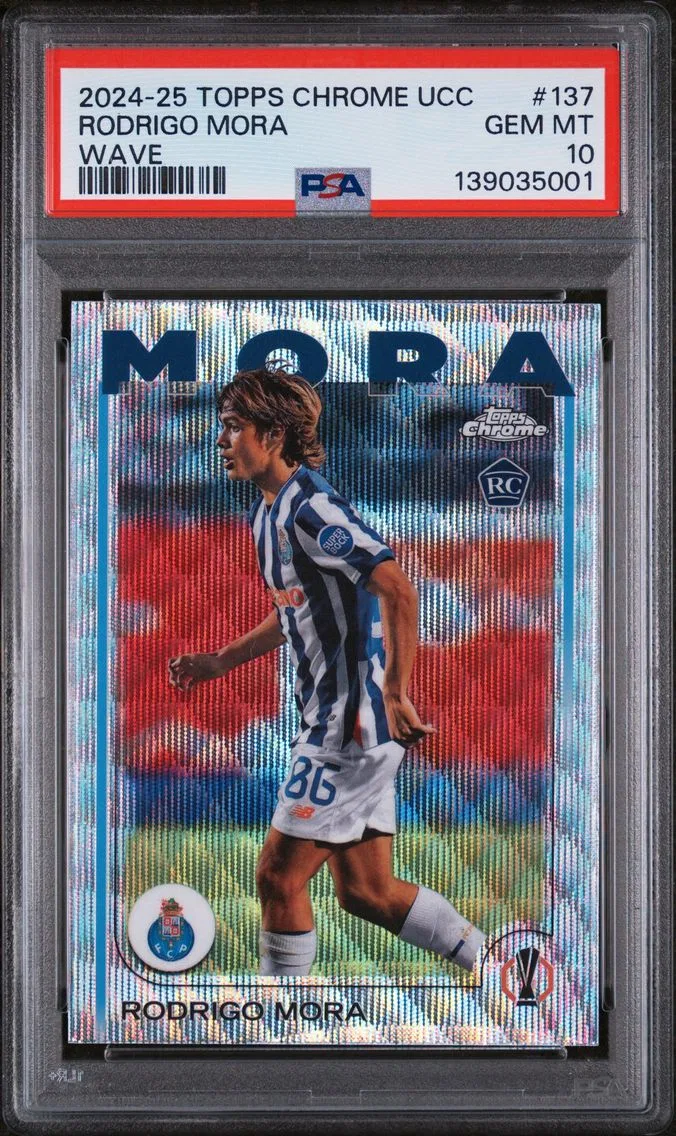 2024 #137 Rodrigo Mora PSA 10 Topps Chrome UEFA Club Competitions