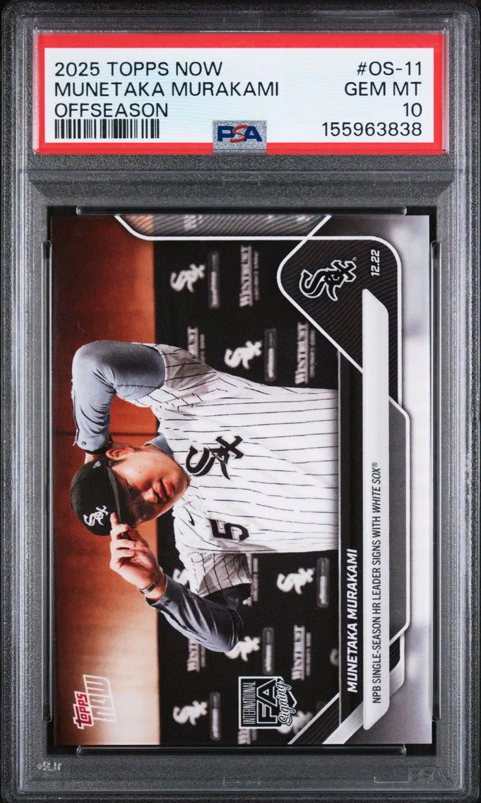 2025 #OS-11 Munetaka Murakami PSA 10 Topps Now Offseason