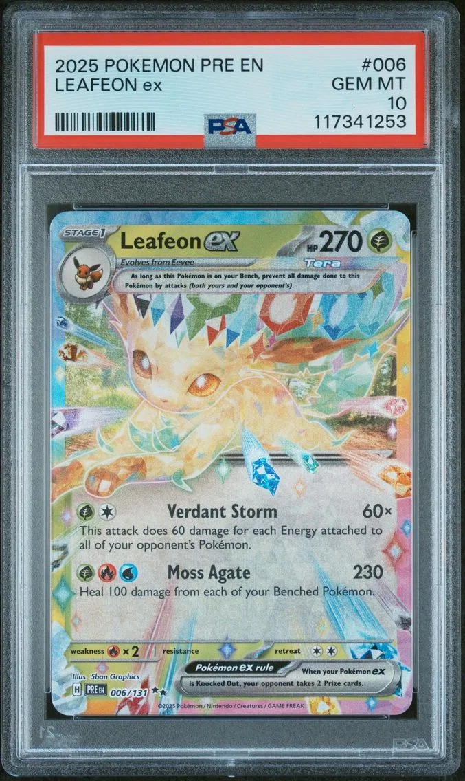 2025 #006 Leafeon EX PSA 10 Pre EN-Prismatic Evolutions
