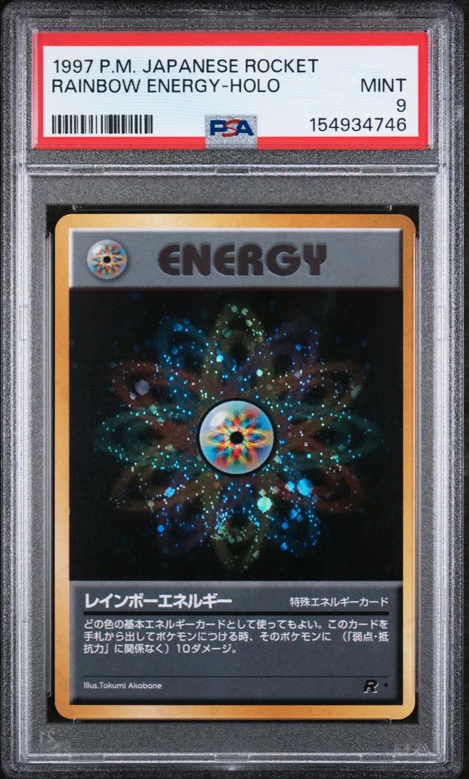 1997 #NA Rainbow Energy-Holo PSA 9 Japanese Rocket