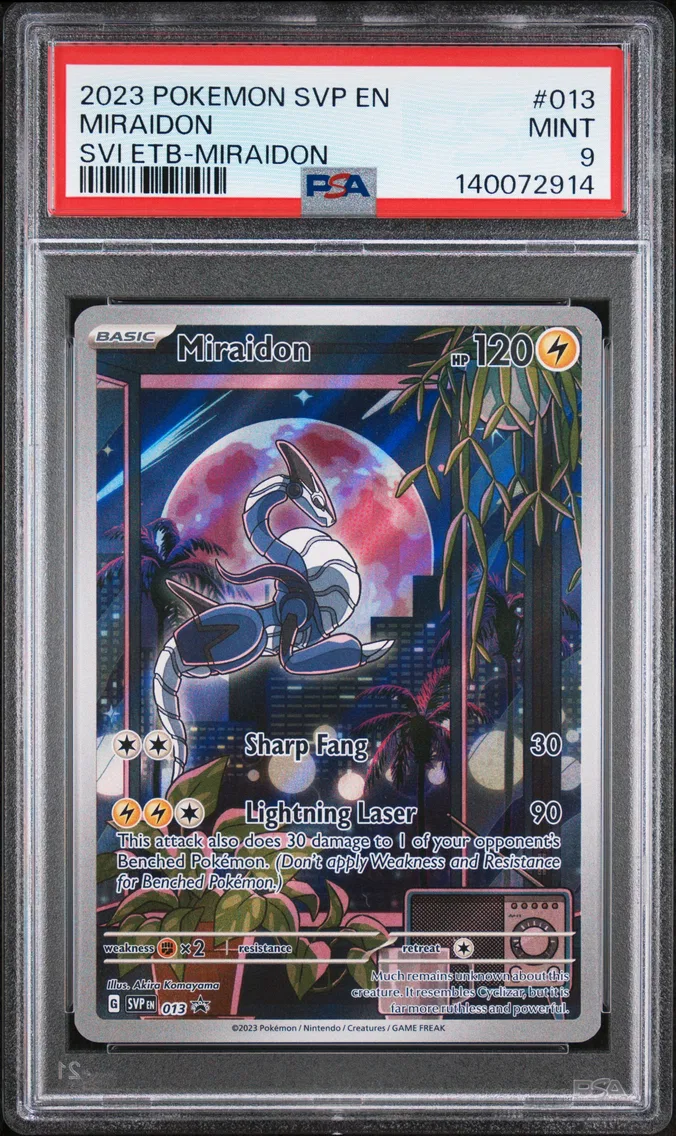 2023 #013 Miraidon PSA 9 Svp EN-SV Black Star Promo
