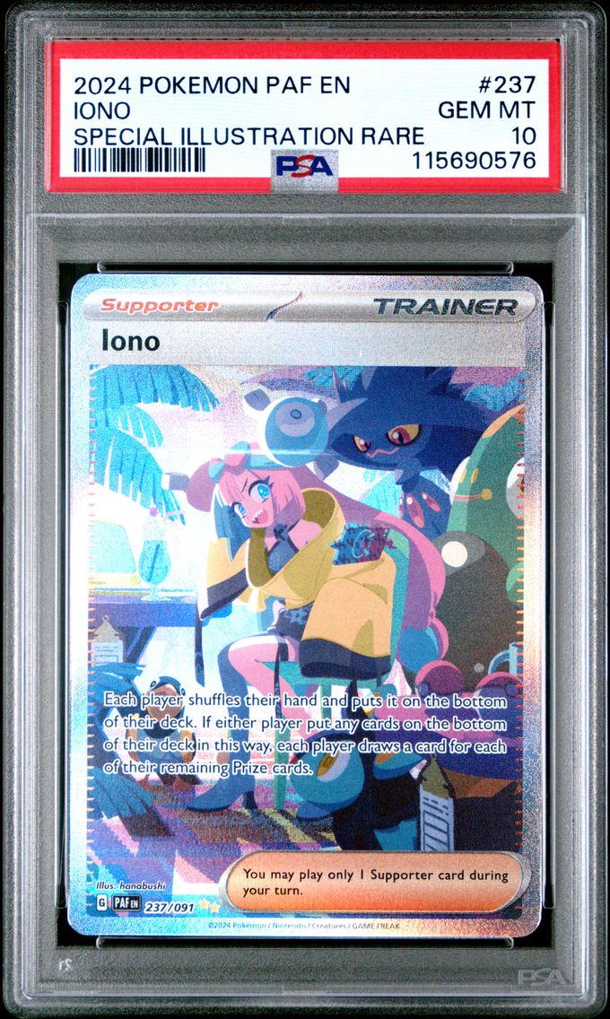 2024 #237 Iono PSA 10 Paf EN-Paldean Fates