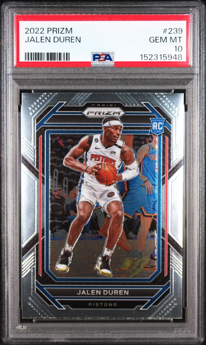 2022 #239 Jalen Duren PSA 10 Panini Prizm